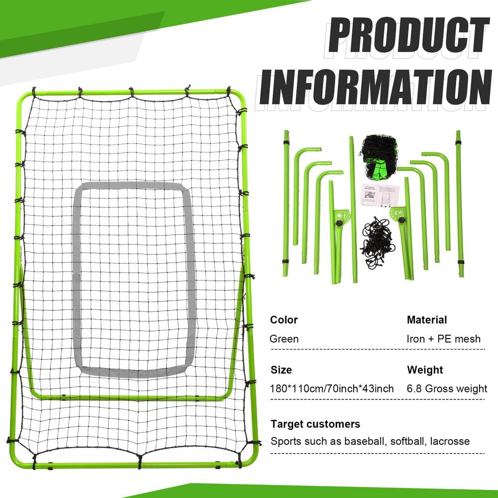 View Net ZHON Volleyball Practice Net Rebounder Stable Portable Volleyball ...