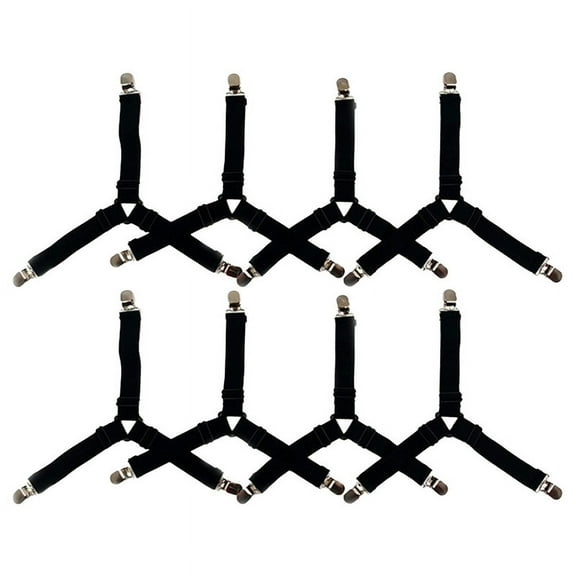 ZHONGLEFA 8 Pcs Adjustable Bed Sheet Holder Straps for All Mattresses