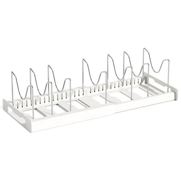 ZHONGLEFA Adjustable 7 Layer Divider Iron Pot and Pan Lid Holder for Kitchen Cookware