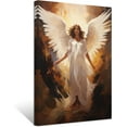 thumbnail image 1 of ZHONGYUTONG Angel Canvas Wall Art Angel Wing Painting Prints Elegant Girls Picture Abstract Vintage Artwork for Living Room Home Decor Framed (12.00" x 18.00"), 1 of 6