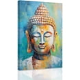 thumbnail image 1 of ZHONGYUTONG Buddha Wall Art Blue Zen Spiritual Picture Buddhist Canvas Print Meditation Yoga Room Bedroom Wall Decor Framed (16" x 24"), 1 of 6