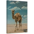 thumbnail image 1 of ZHONGYUTONG Camel Canvas Wall Art Desert Animal Pictures Wildlife Painting Country Farm Poster for Kitchen Living Room Decor Framed (20.00" x 30.00"), 1 of 5