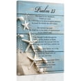 thumbnail image 1 of ZHONGYUTONG Christian Canvas Wall Art Psalm 23 Pictures Coastal Beach Wall Decor Scripture Bible Verses Prints Inspirational Poster for Home Framed (12.00" x 18.00"), 1 of 5
