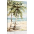 thumbnail image 1 of ZHONGYUTONG Christian Canvas Wall Art Psalm 23 Pictures Coastal Beach Wall Decor Scripture Bible Verses Prints Inspirational Poster for Home Framed (16.00" x 24.00"), 1 of 5