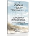 thumbnail image 1 of ZHONGYUTONG Christian Canvas Wall Art Psalm 23 Pictures Coastal Beach Wall Decor Scripture Bible Verses Prints Inspirational Poster for Home Framed (20.00" x 30.00"), 1 of 5