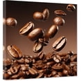 thumbnail image 1 of ZHONGYUTONG Coffee Canvas Wall Art Coffee Cup Bean Picture Kitchen Painting Dining Room Decor Artwork Framed (12.00" x 12.00"), 1 of 5