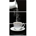 thumbnail image 1 of ZHONGYUTONG Coffee Wall Art 3 Pieces Funny Latte Picture Kitchen Canvas Prints Vertical Artwork for Dining Room Restaurant Coffee Bar Wall Decor Framed (24.00" x 36.00" x 3PCS), 1 of 6