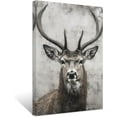 thumbnail image 1 of ZHONGYUTONG Deer Canvas Wall Art Elk Head Paintings Abstract Vintage Animal Picture Prints Hunting Artwork Home Decor Framed (24.00" x 36.00"), 1 of 6
