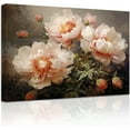 thumbnail image 1 of ZHONGYUTONG Flower Canvas Wall Art Abstract Pink Floral Painting Prints Elegant Blooming Botanical Pictures Vintage Artwork Home Decor Framed (12.00" x 18.00"), 1 of 6