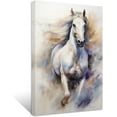 thumbnail image 1 of ZHONGYUTONG Horse Canvas Wall Art Running Horse Picture Prints Vintage Western Animal Portrait Paintings for Office Bedroom Framed (20.00" x 30.00"), 1 of 6