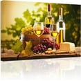 thumbnail image 1 of ZHONGYUTONG Kitchen Wall Art Grapes and Wine Picture Fresh Fruits Canvas Prints for Kitchen Restaurant Dining Room Decor Framed (28.00" x 42.00"), 1 of 6