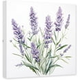 thumbnail image 1 of ZHONGYUTONG Lavender Canvas Wall Art Purple Flower Pictures Wall Decor Floral Plants Painting Poster Bathroom Bedroom Decor Frame (12.00"x12.00"), 1 of 6