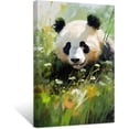 thumbnail image 1 of ZHONGYUTONG Panda Canvas Wall Art Cute Panda Pictures Prints Funny Woodland Animal Paintings Watercolor Artwork for Kids Room Nursery Decor Framed (12.00" x 18.00"), 1 of 6