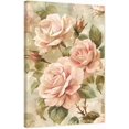 thumbnail image 1 of ZHONGYUTONG Peony Wall Art Pink Flower Canvas Vintage Blossom Floral Pictures Elegant Peony Painting for Living Room Decor Framed (12.00" x 18.00"), 1 of 5