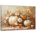 thumbnail image 1 of ZHONGYUTONG Pumpkin Wall Art Autumn Canvas Fall Harvest Theme Pictures Fall Leaf Painting for Thanksgiving Wall Decor Framed (20.00" x 30.00"), 1 of 5