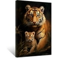 thumbnail image 1 of ZHONGYUTONG Tiger Canvas Wall Art Cute Baby Tiger Picture Prints Forest Animal Portraits Paintings Vintage Artwork for Kids Room Nursery Framed (12.00" x 18.00"), 1 of 6