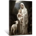thumbnail image 1 of ZHONGYUTONG Virgin Mary Wall Decor Jesus and Mary Canvas Wall Art Catholic Painting Prints Spiritual Pictures for Office Church Prayer Room Framed (20.00" x 30.00"), 1 of 5