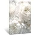 thumbnail image 1 of ZHONGYUTONG White Peony Canvas Wall Art Elegant Flowers Picture Prints Modern Artwork Home Decor For Living Room Bedroom Framed (12.00" x 18.00"), 1 of 6