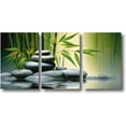 thumbnail image 1 of ZHONGYUTONG Zen Bathroom Wall Art 3 Pieces Stone Green Bamboo on Water Picture Prints Spiritual Relaxing Canvas Poster Spa Artwork Meditation Room Decor (11.00" x 14.00" x 3PCS), 1 of 6