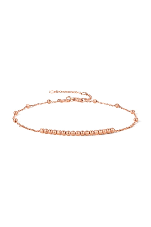18K Gold Rose Chain Bracelet for Women 16+3cm