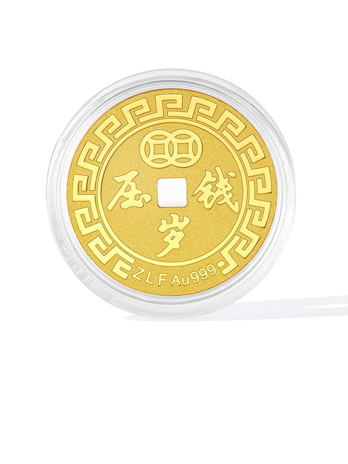 ZHOU LIU FU 24K Gold Charm Lucky Year-Round Jewelry Gift for Women & Men A1111425