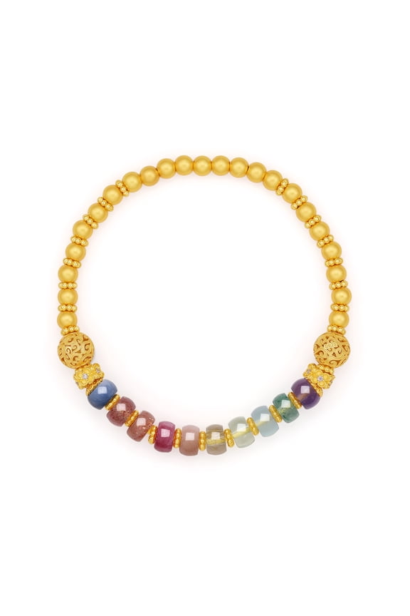 925 Sterling Silver Beaded Bracelets Silver Crystal Stretch Bracelet for Blessing Silver FengShui Ball Charm Anniversary Birthday Jewelry for Women Her 6.7"
