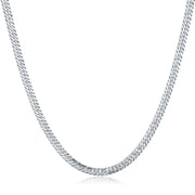 ZHOU LIU FU 925 Strling Silver 4.8mm Miami Cuban Link Chain for Men 20inch Chunky Cuban Chain Men Necklace Birthday Father Day Gift for Dad Son Husband