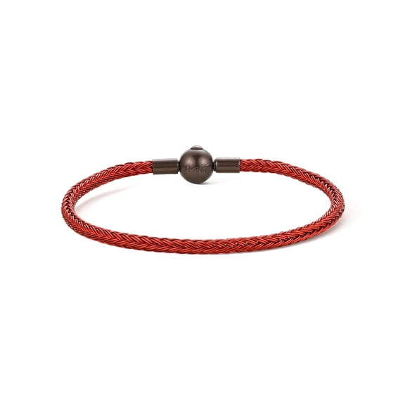 ZHOU LIU FU Red Braided Cord Lucky Bead Diy Bracelet for Men Women 17cm GA173807