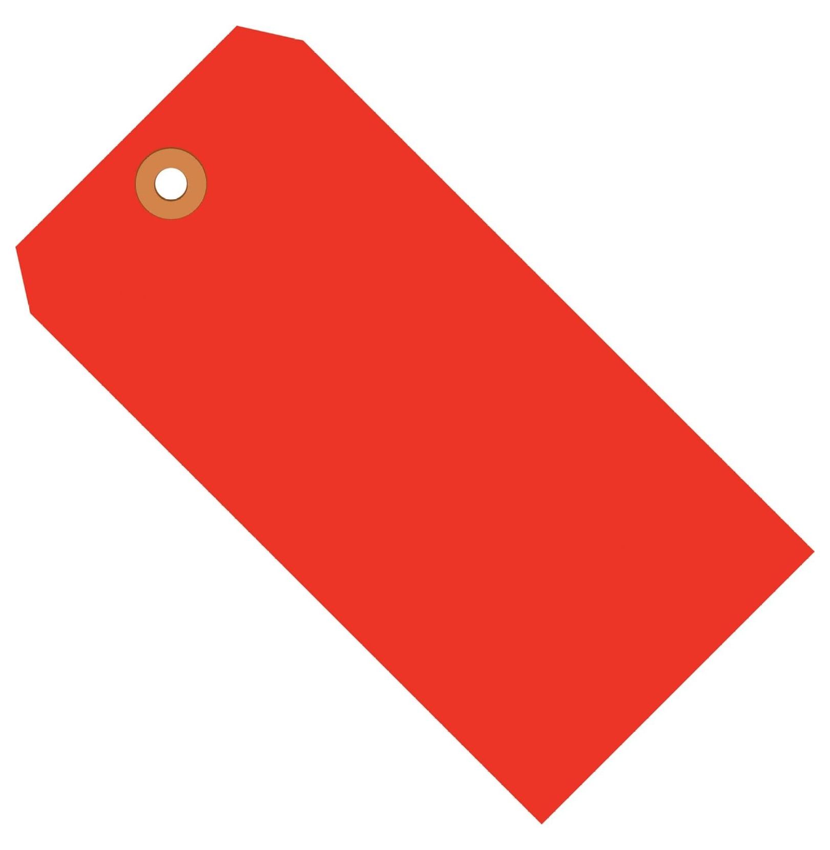 ZHOUB Shipping , 2 3/4" x 1 3/8", 13 Pt, Fluorescent Red, with