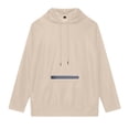 thumbnail image 1 of ZHOUCHANKIDS 2024 Mens Athletic Zipper Hoodie with Adjustable Drawstring for Sports and Casual Wear Comfort Khaki XS, 1 of 8
