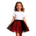 thumbnail image 1 of ZHOUCHANKIDS 4 Layers Tutu for Toddler Girls Kids Carnival Princess Puffy Tulle Dance Skirt Birthday Party Red 3-8Years, 1 of 7
