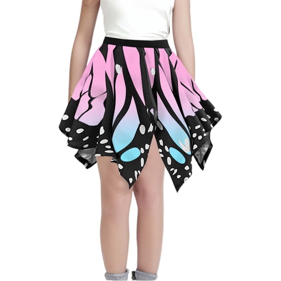 ZHOUCHANKIDS Butterfly Women, Skirt Women's Butterfly Carnival for Halloween, Carnival, Theme Party, Pink 11-12