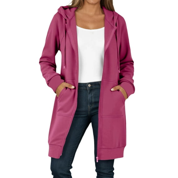 ZHOUCHANKIDS Casual Housewarming Party Ladies' Hooded Sweatshirt Women's Hoodies & Sweatshirts Casual Long Zipper Jacket Full Sleeve Hooded Sweatshirt for Autumn RD3 XXL