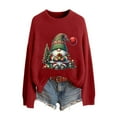 thumbnail image 1 of ZHOUCHANKIDS Classic Cute Sweaters Christmas Sweaters for Women with Fun Patterns and Animals Lightweight Sweaters Winter Outfits Red L, 1 of 6