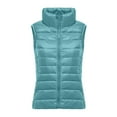 thumbnail image 1 of ZHOUCHANKIDS Lightweight Warm Puffer Vest for Women Plus Size Sleeveless Collar Zip Up Water-Resistant Packable Puffer Vest Jacket BU2 XL, 1 of 4