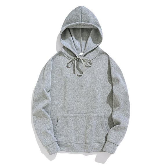 ZHOUCHANKIDS Men's Hooded Sweater with Front Pocket for Autumn and Winter Comfort Soft and Durable Blend Fabric Ideal for Casual Outdoor Activities Grey XL