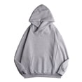 thumbnail image 1 of ZHOUCHANKIDS Men's Casual Pullover Hoodie with Kangaroo Pocket Autumn Hoodie Fuzzy Solid Color Long Sleeve Hooded Sweatshirt Outwear Oversized Jacket Coat Grey, 1 of 4