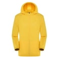 thumbnail image 1 of ZHOUCHANKIDS Men's Lightweight Hooded Windproof Rainproof Casual Windbreaker Jacket Top Coat for Outdoor Weather Cycling Clothing Yellow XL, 1 of 4