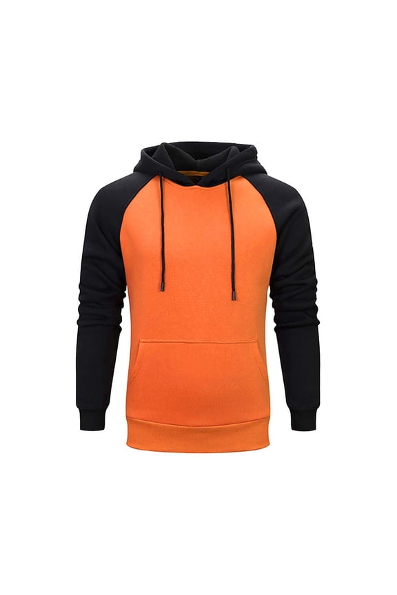 Mens Hoodie European Code foreign Trade New Mens Hooded Couple Hoodie Sweatshirt Coffee Small