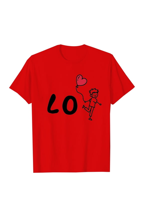 Mens Valentines Day T-Shirt Valentines Day Matching Couples T Shirt Interactive Design Comfortable Fabric Idea For Him And Her Red XL