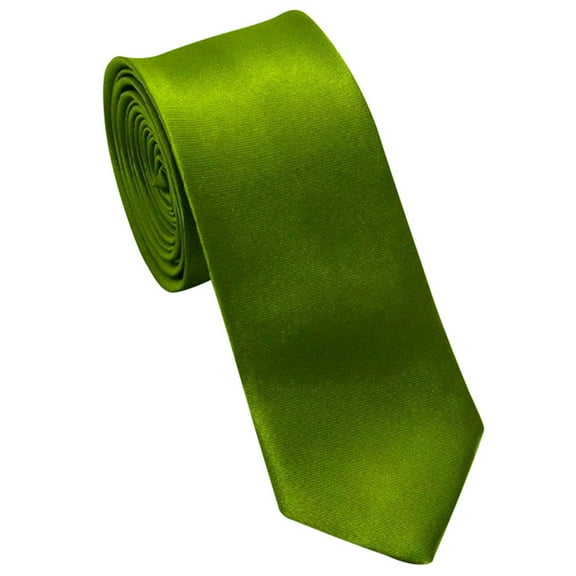 ZHOUCHANKIDS Solid Color Ties for Men, Formal Mens Ties, Neck Tie, Classic Tie for Boys Women Teens, Wedding Business Necktie Army Green M