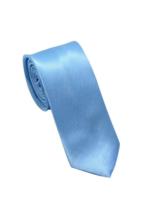 Solid Color Ties for Men, Formal Mens Ties, Neck Tie, Classic Tie for Boys Women Teens, Wedding Business Necktie Light Blue M