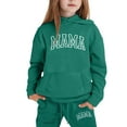 thumbnail image 1 of ZHOUCHANKIDS Stylish Girls Outfits Set for Casual Winter Wear Trendy Printed Hooded Sweatshirt Ensemble for Ages 1 to 9 with Easy Care instructions, 1 of 4