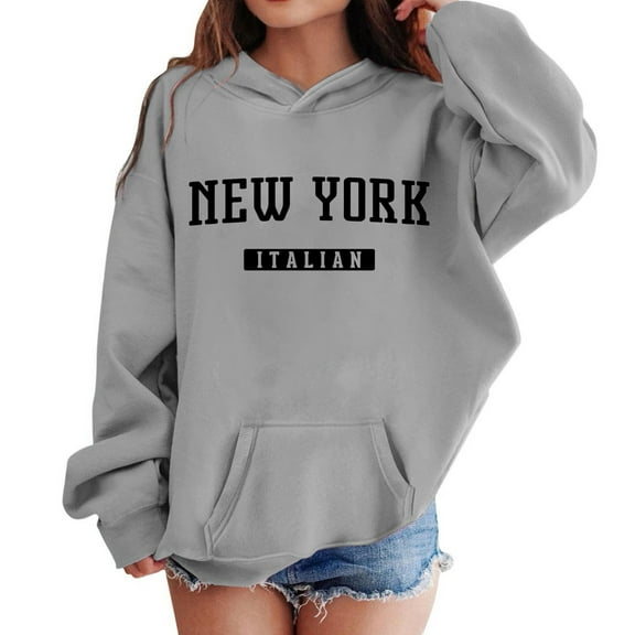 ZHOUCHANKIDS Sweatshirts Hoodies For Teen Girls Trendy Graphic 2025 Long Sleeve Soft Sweatshirt Hoody Kids Cute Pullovers Top Shirts Clothes For Girls 7-8 Years