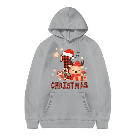 ZHOUCHANKIDS Sweatshirts Hoodies for Teen Girls Trendy Graphic Boys and Girl Christmas Snowflake Long Sleeve Winter Warm Xmas Print Pullover Sweater Shirts 12-13 Years