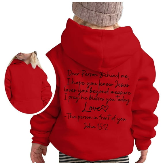 ZHOUCHANKIDS Sweatshirts Hoodies for Teen Girls Trendy Graphic Hoodie Long Sleeve Soft Sweatshirt Hoody Kids Cute Pullovers Top Clothes Shirts Cute Pullover Sweatshirts 5-6 Years