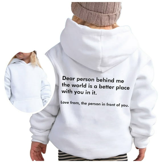 ZHOUCHANKIDS Sweatshirts Hoodies for Teen Girls Trendy Graphic Hoodie Long Sleeve Soft Sweatshirt Hoody Kids Cute Pullovers Top Clothes Shirts Cute Pullover Sweatshirts 5-6 Years