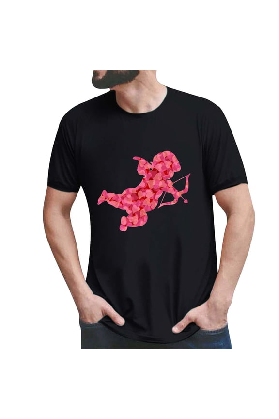 Valentine's Day Matching Couple T-Shirt Set Partner Idea For Him And Her Black M