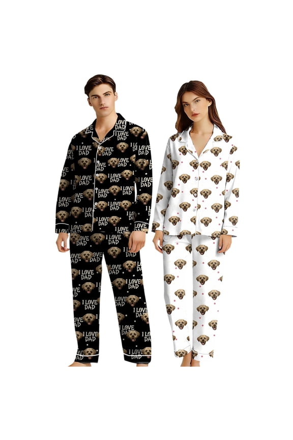 Valentine's Day Matching Sleepwear Set Cozy Soft Pajamas With Long Pants Comfortable Couples Relaxation Outfit White M