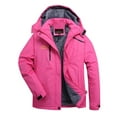 thumbnail image 1 of ZHOUCHANKIDS Winter Ski Jacket Waterproof Snow Coats Snowboard Lining Jacket Warm Parka with Hooded Hot Pink XL, 1 of 3